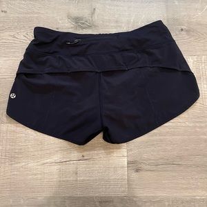 Navy Lululemon Speed Up High-Rise Lined Short